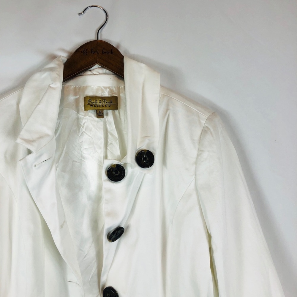 Bright White Trench Coat